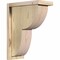 Ekena Millwork Crestline Rough Sawn Corbel w/Backplate, Douglas Fir, 6"W x 12"D x 16"H COR06X12X16CRE01RDF - alternate 1